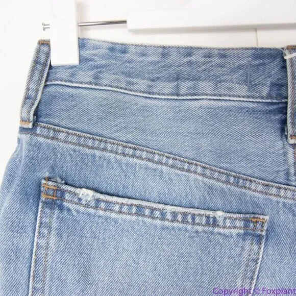 NEW Madewell Relaxed Denim Shorts in Homecrest Wash: Ripped Edition, 25‎